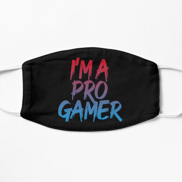I'm A Pro Gamer (Professional Gamer Quote - Red Blue) Mask