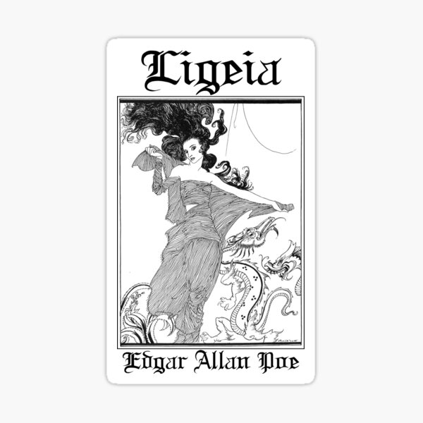 Edgar Allan Poe Ligeia nr2 Sticker