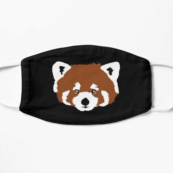 Red Panda face Flat Mask