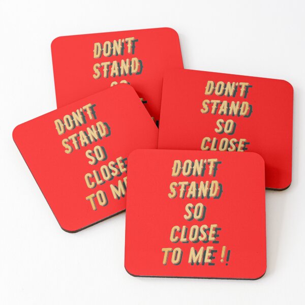 Item preview, Don t stand so close to me - Typo Red - Fight the Virus designed and sold by Hell-Prints.