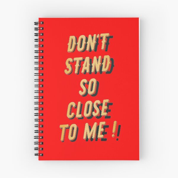 Item preview, Don t stand so close to me - Typo Red - Fight the Virus designed and sold by Hell-Prints.