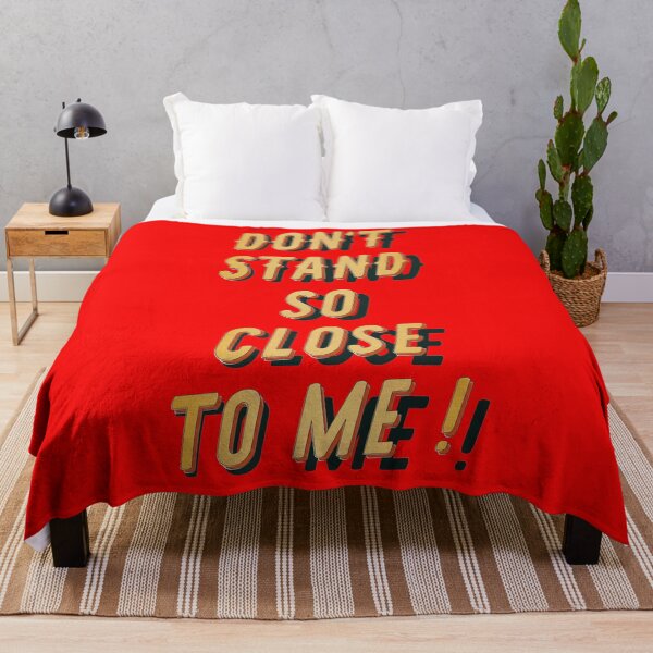 Item preview, Don t stand so close to me - Typo Red - Fight the Virus designed and sold by Hell-Prints.