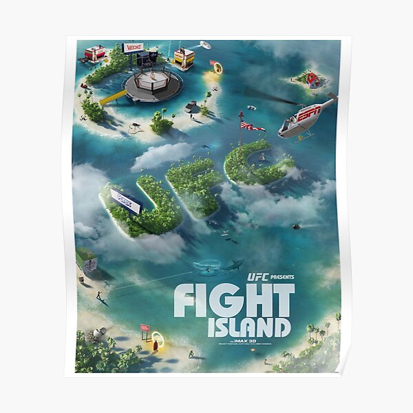 UFC Fight Island - Brawl At The End Of The World Poster