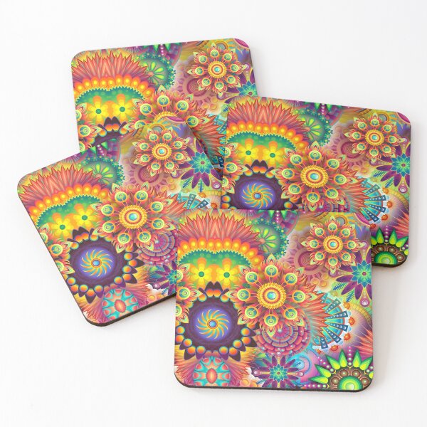 Item preview, Sci-Fi Flowers, Design Products / Color cavalcade Face mask and more designed and sold by Polokat.