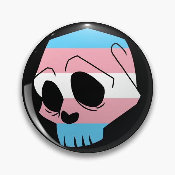 Item preview, Trans Pride Skull designed and sold by Salem Faust.