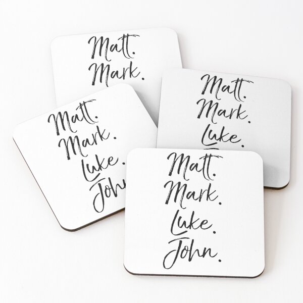 Item preview, Matt. Mark. Luke. John. Christian Quote designed and sold by TNDesignStudio.