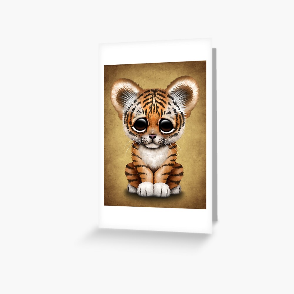 Cute Baby Tiger Cub Acrylic Print by Jeff Bartels - Fine Art America