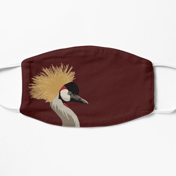 Crowned Crane Portrait Mask