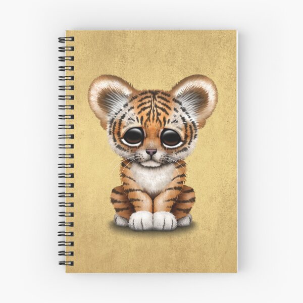 Item preview, Cute Baby Tiger Cub on Brown designed and sold by JeffBartels.