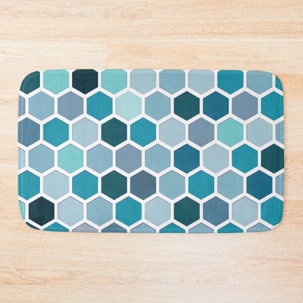 Item preview, Blue Honeycomb Pattern designed and sold by thesnowwhyte.