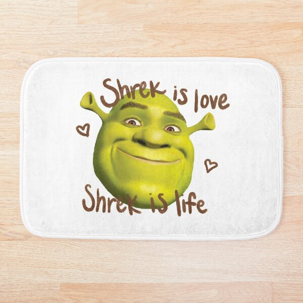 Meme Bath Mats Redbubble - shrek is love shrek is life clan roblox