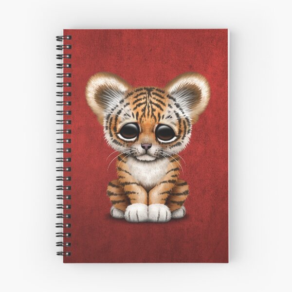 Item preview, Cute Baby Tiger Cub on Red designed and sold by JeffBartels.