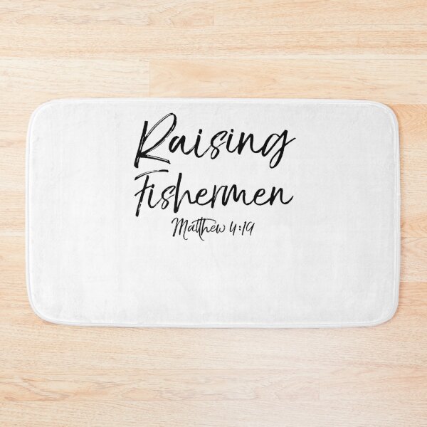 Item preview, Raising Fishermen Matthew 4:19 Christian Quote designed and sold by TNDesignStudio.