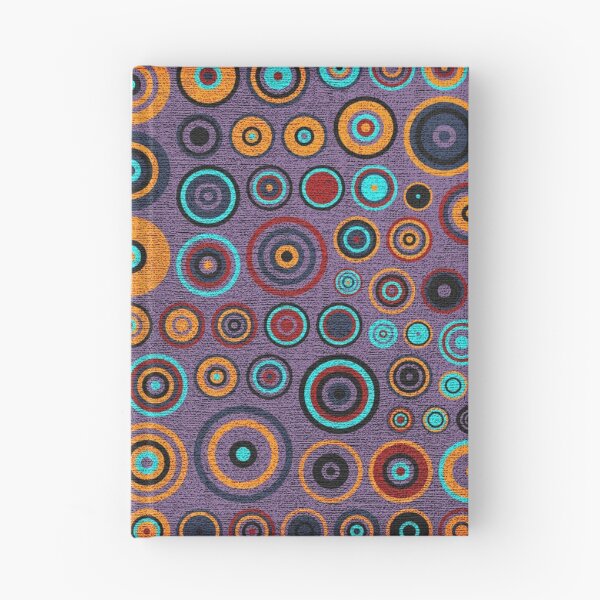Item preview, Retro circles painted canvas designed and sold by enhan.