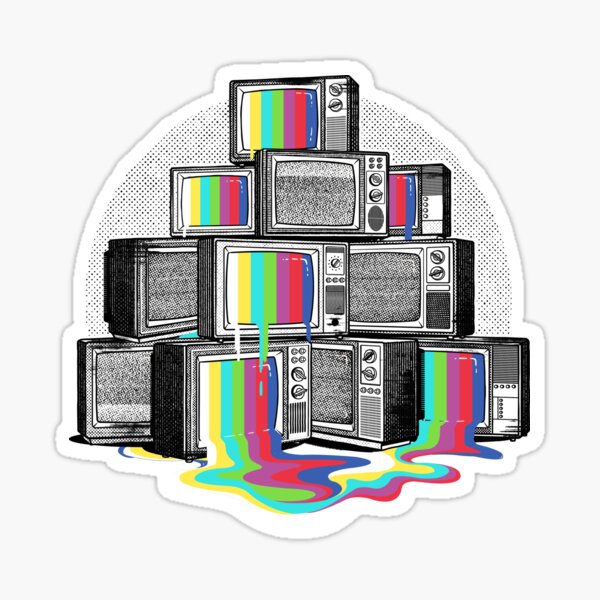 Item preview, Retro Dripping Technicolour TV designed and sold by Gamma-Ray.