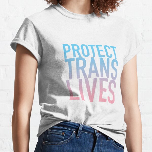 The Phluid Protect Trans Lives Blue & Pink Tie Dye T-Shirt
