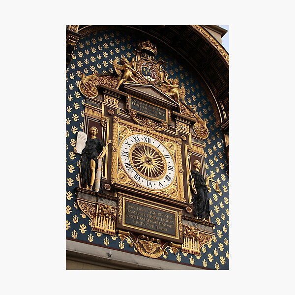horloge de la Conciergerie, Paris (France) Impression photo