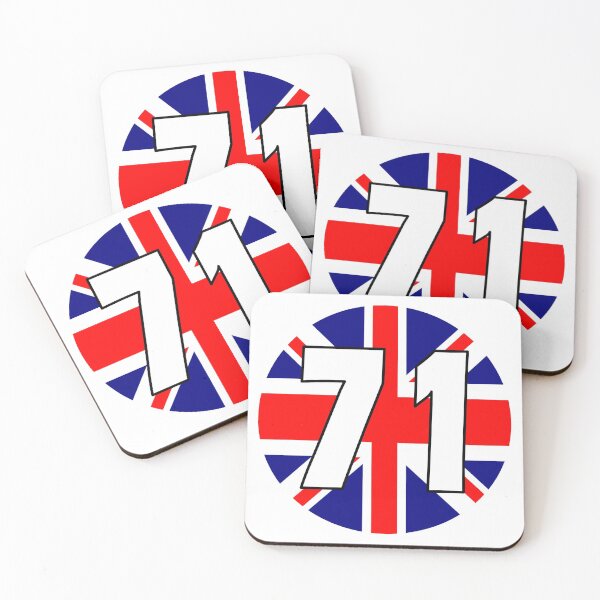 Item preview, UK flag with number 71 - seventy one designed and sold by AllShirts21.