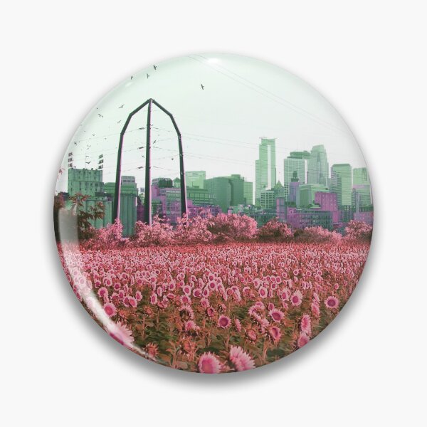 Item preview, Minneapolis Minnesota Skyline and Field of Flowers designed and sold by anthonylonder.