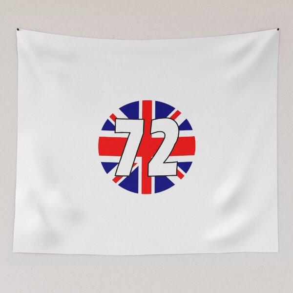 Item preview, UK flag with number 72 - seventy two designed and sold by AllShirts21.