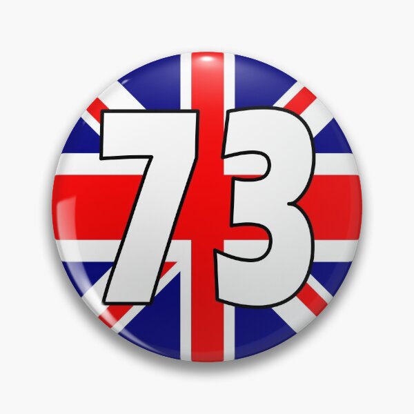 Item preview, UK flag with number 73 - seventy three designed and sold by AllShirts21.