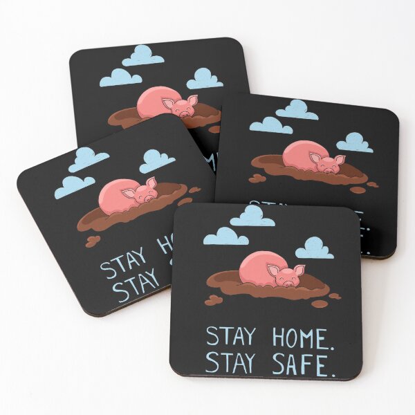 Item preview, Stay Home Stay Safe - pig edition designed and sold by HighFives555.