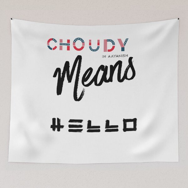 Item preview, choudy means hello designed and sold by farhanhafeez.