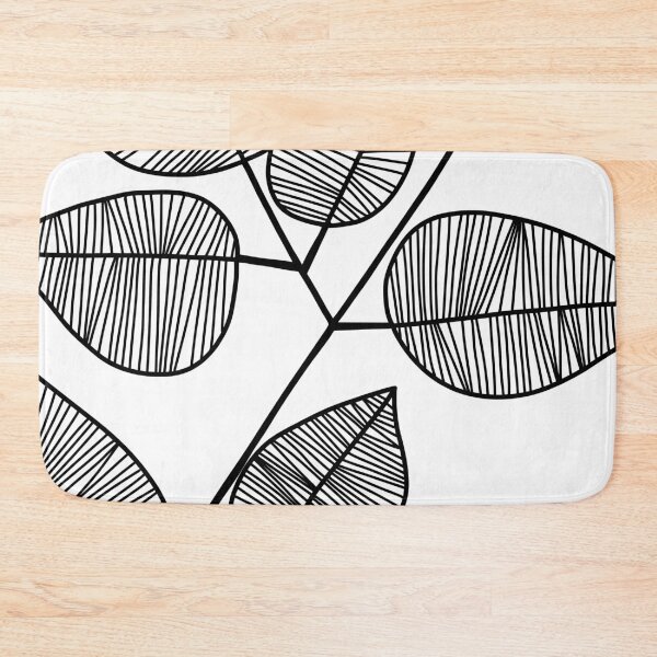 Item preview, Botanical Line Art Drawing - Bold Leaves designed and sold by Melody Watson.