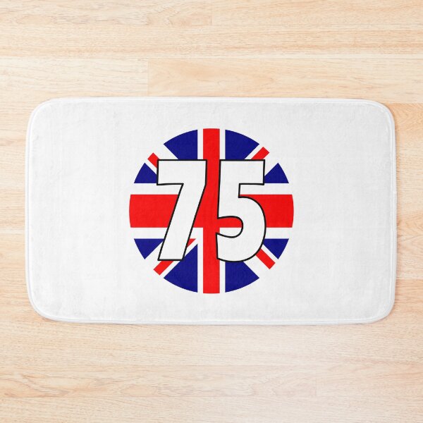 Item preview, UK flag with number 75 - seventy five designed and sold by AllShirts21.