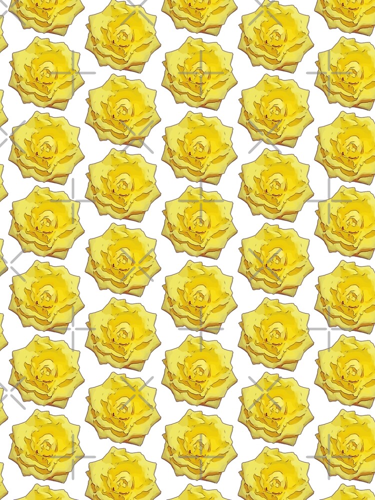 Gelbe Rose Blumen Illustration Blumenmotiv von RHB-DESIGN