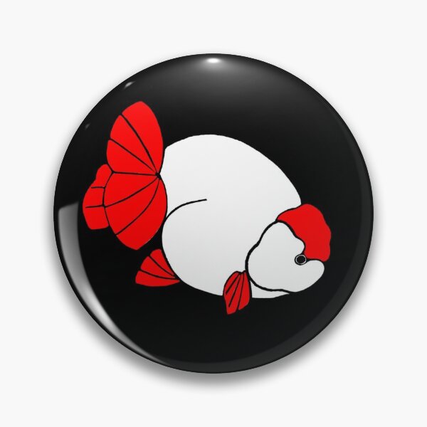 Item preview, Ranchu Red Cap Red Tail Goldfish Logo 20 designed and sold by Nosnah.