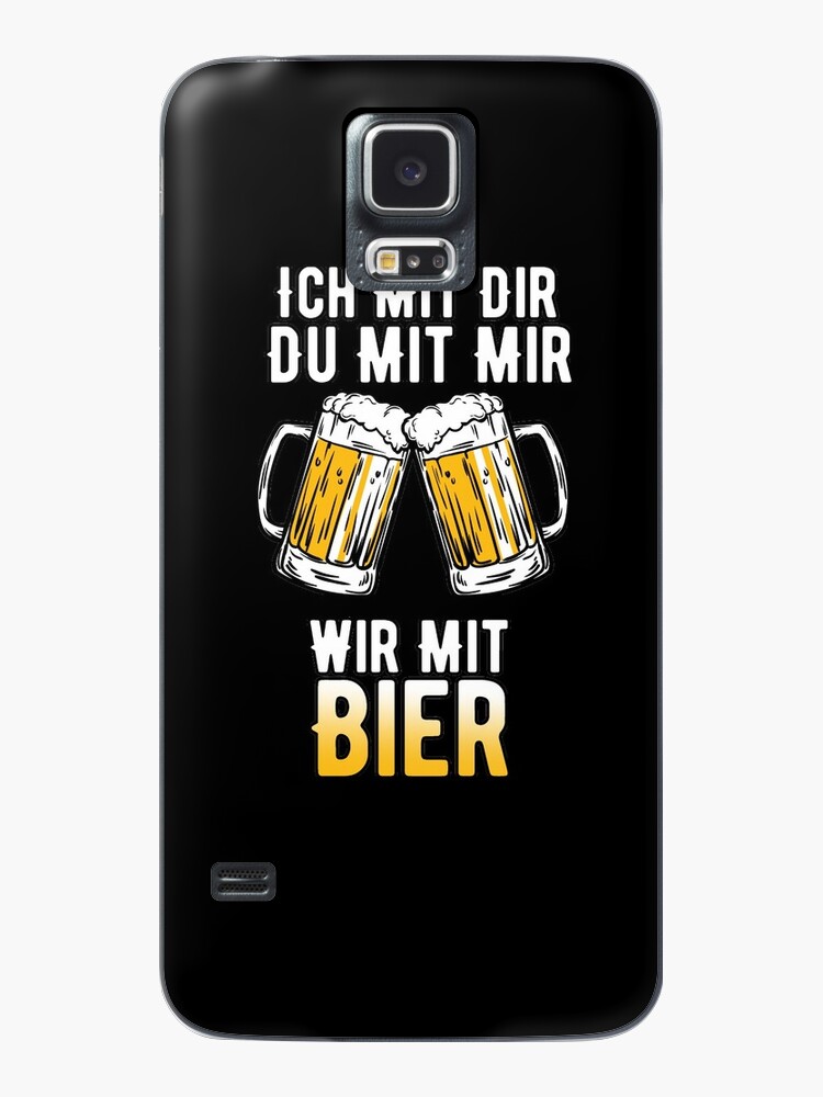 Samsung Galaxy Handyhülle mit Bier Spruch Saufen Alkohol Betrinken  Biertrinker von JonasDesign