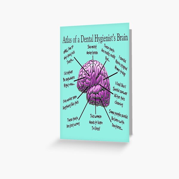 Funny Dental Hygienist T-Shirt Greeting Card