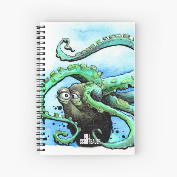 The Tumbling Octopus Spiral Notebook