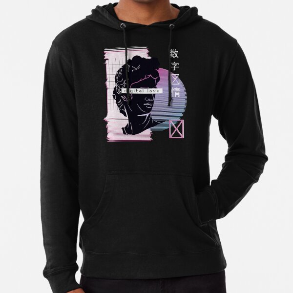 VAPORWAVE DIGITAL LOVE Lightweight Hoodie