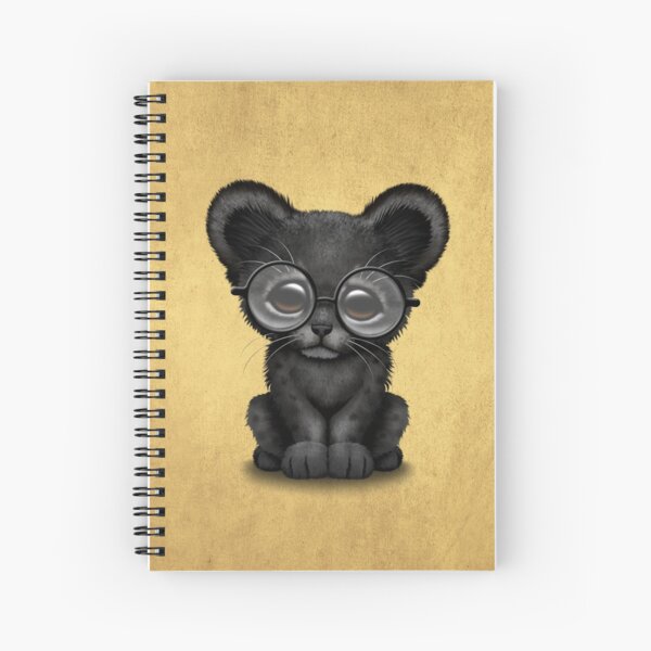 Cahier A Spirale Bebe Mignon Panthere Noire Par Jeffbartels Redbubble