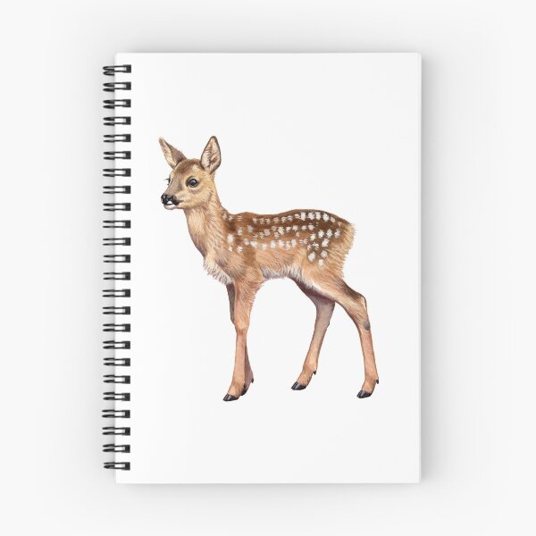 Item preview, Roe Deer fawn designed and sold by kokayart.