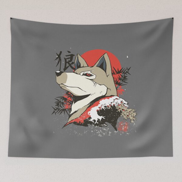 Item preview, Japanese wolf designed and sold by Vanditdesigns.