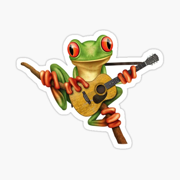 Red Eyed Tree Frog Sticker — Creepy Crawly Apparel