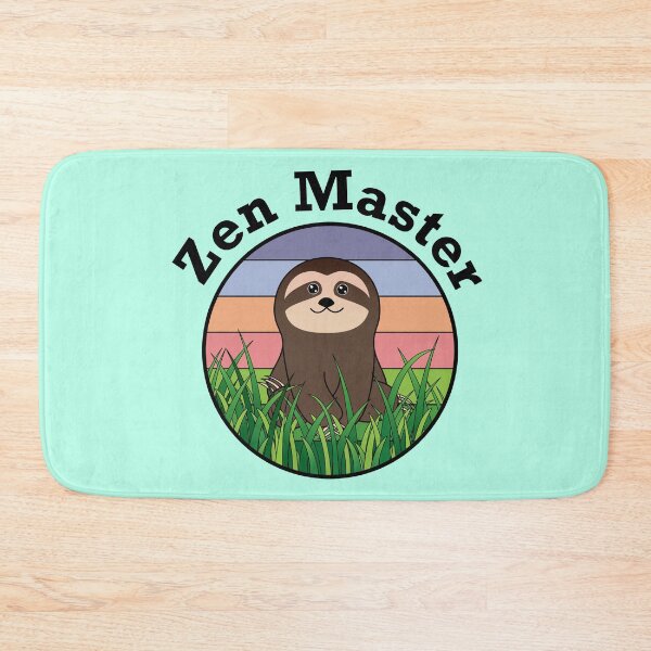 Item preview, Zen Master Cute Sloth Meditating designed and sold by Happy Puppy Print On Demand.