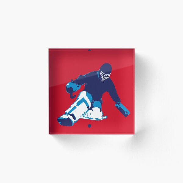 Goalie red / blue Acrylic Block