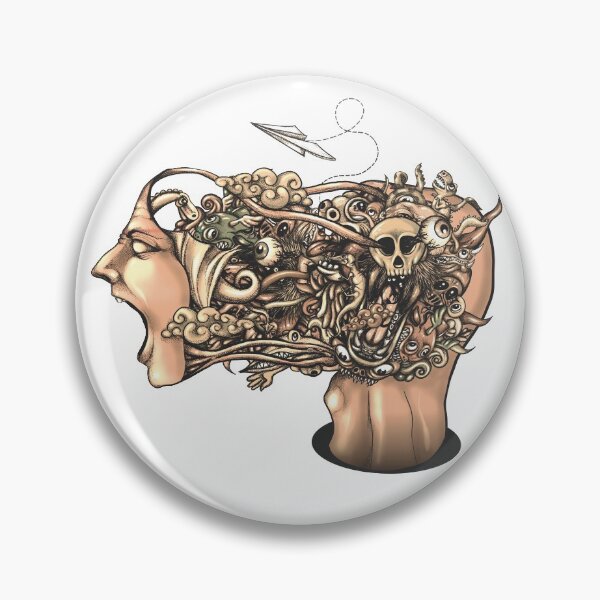 Item preview, Head Scream Doodle Flat designed and sold by fakeface.