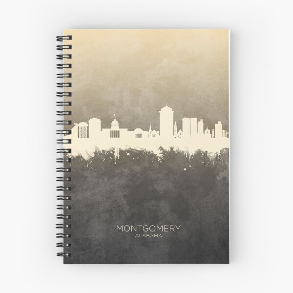 Aperçu de l'œuvre Montgomery Alabama Skyline créée et vendue par ArtPrints.