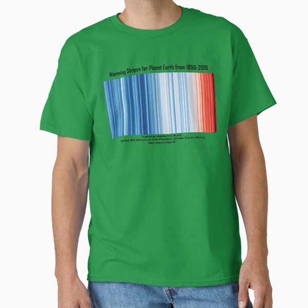 Item preview, Warming Stripes for the planet from 1850-2019 designed and sold by Tongue-in-Cheek.