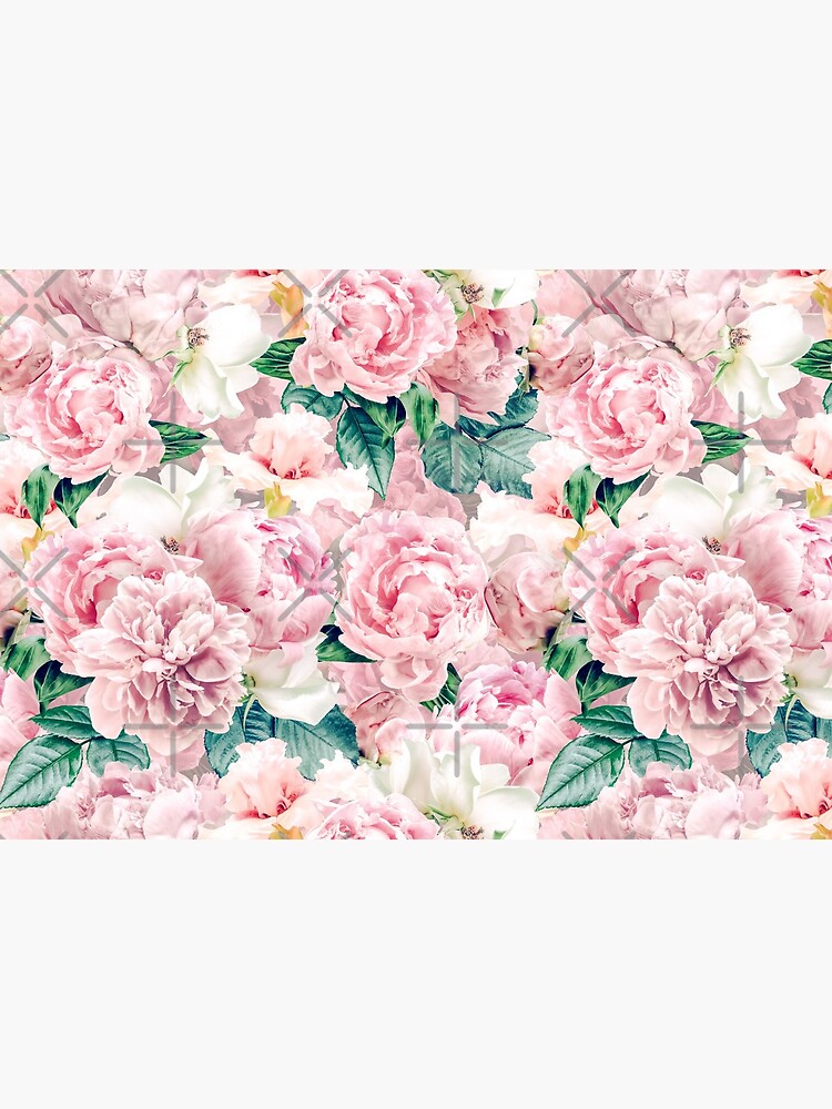 Vintage Blush Real Peonies Pattern by UtArt