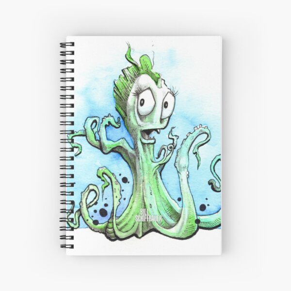 Lady Octopus Spiral Notebook