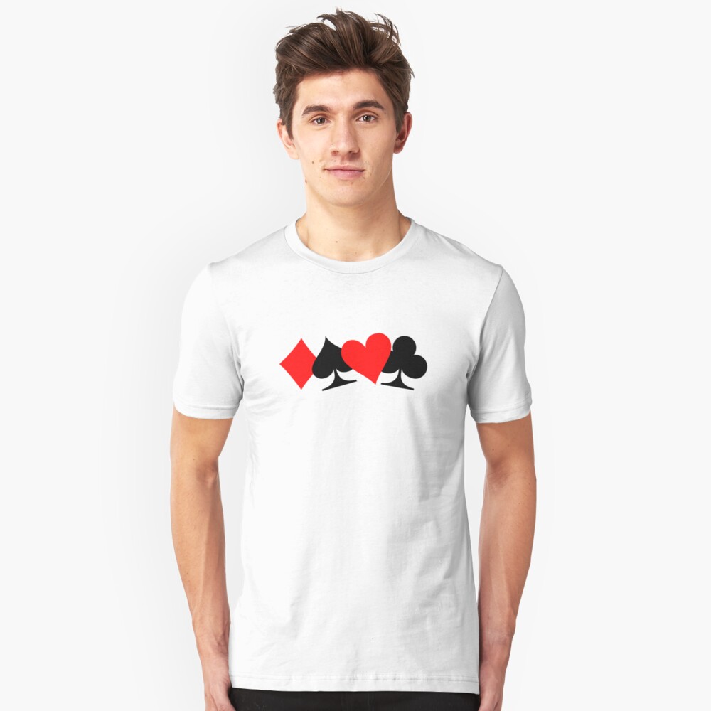 Poker cards Slim Fit T-Shirt