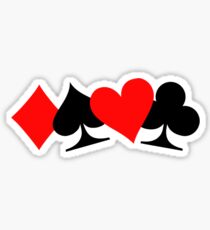 Poker cards Sticker
