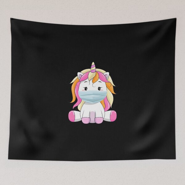 Item preview, Unicorn unicorn mask virus pandemic designed and sold by JonasDesign.