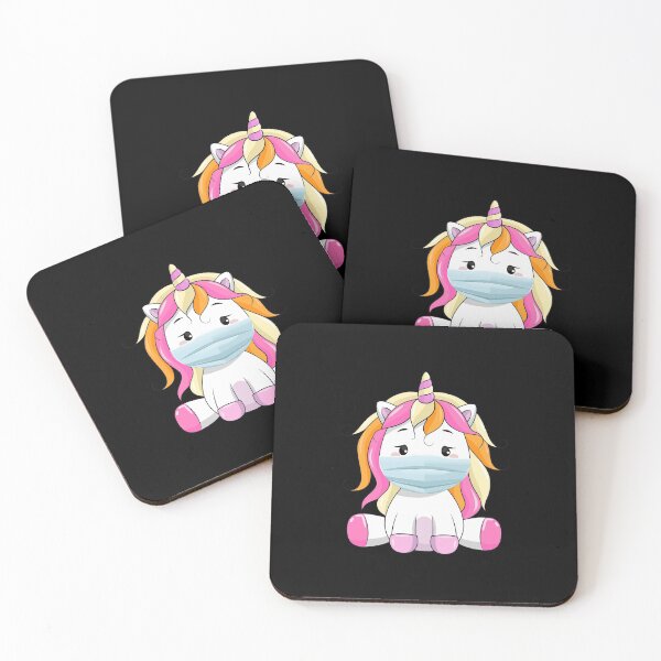 Item preview, Unicorn unicorn mask virus pandemic designed and sold by JonasDesign.